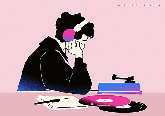 라이프스타일 남자 실루엣 포스터 종이 음악 분홍색 일러스트 한명 성인 필기구 펜 헤드셋 턱괴기 듣기 감성 판화 성인남자한명만 국내일러스트 AI파일 1 컬러 음향기기 컨셉 모션 문화예술 문구용품 촬영기법 미술 사람 생활 헤드폰 남자한명만 성인남자만 파일형식 벡터