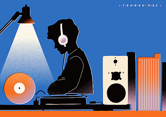 라이프스타일 남자 실루엣 포스터 음악 일러스트 한명 성인 주황색 헤드셋 듣기 스탠드 오디오 감성 판화 성인남자한명만 국내일러스트 AI파일 1 컬러 음향기기 컨셉 모션 문화예술 조명 촬영기법 미술 사람 생활 전자제품 헤드폰 남자한명만 성인남자만 파일형식 벡터