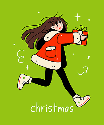 전신 여자 크리스마스 겨울 일러스트 크리스마스선물 한명 웃음 이벤트 성인 초록색 선물상자 달리기 산타클로스 귀여움 연말 성인여자한명만 일러캐릭터 AI파일 캐릭터 1 계절 기념일 컬러 컨셉 모션 표정 선물 사람 상자 여자한명만 성인여자만 파일형식 벡터