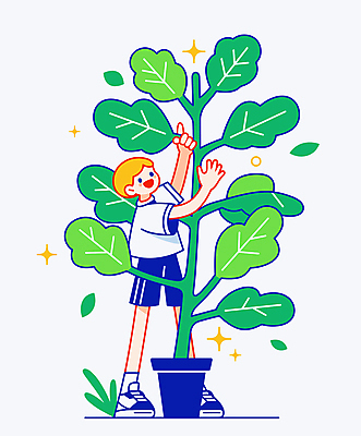 전신 나무 남자 화분 화초 어린이 일러스트 자연 한명 소년 초록색 정원 풀잎 돌봄 소년한명만 홈가드닝 국내일러스트 AI파일 식물 1 컬러 잎 모션 사람 풀_식물 생태계 원예 남자한명만 소년만 파일형식 벡터