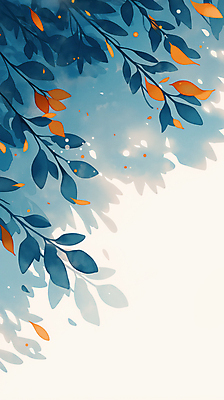 JPG 백그라운드 일러스트 자연 나뭇잎 수채화 사람없음 초록색 국내일러스트 AI일러스트 AI콘텐츠 컬러 잎 생태계 파일형식