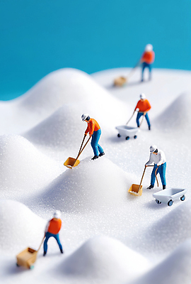 JPG 전신 편집이미지 여자 남자 산업 산 작업복 여러명 성인 파란색 모형 수레 미니어처 흰색 도구 눈 작업 안전모 설탕 삽 작업자 성인만 편집실사 AI포토 AI콘텐츠 자연요소 옷 컬러 다수 날씨 사람 카트 헬멧 안전장비 CG 파일형식