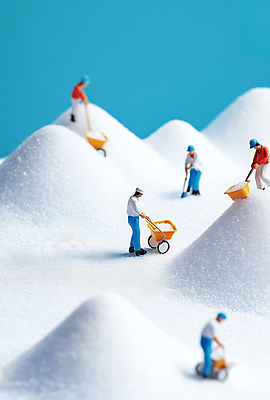 JPG 전신 편집이미지 여자 남자 산업 산 작업복 여러명 성인 파란색 모형 수레 미니어처 흰색 도구 눈 작업 안전모 설탕 삽 작업자 성인만 편집실사 AI포토 AI콘텐츠 자연요소 옷 컬러 다수 날씨 사람 카트 헬멧 안전장비 CG 파일형식