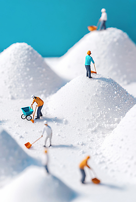 JPG 전신 편집이미지 여자 남자 산업 산 작업복 여러명 성인 파란색 모형 수레 미니어처 흰색 도구 눈 작업 안전모 설탕 삽 작업자 성인만 편집실사 AI포토 AI콘텐츠 자연요소 옷 컬러 다수 날씨 사람 카트 헬멧 안전장비 CG 파일형식