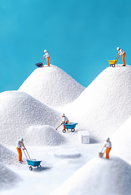 JPG 전신 편집이미지 여자 남자 산업 산 작업복 여러명 성인 파란색 모형 수레 미니어처 흰색 도구 눈 작업 안전모 설탕 삽 작업자 성인만 편집실사 AI포토 AI콘텐츠 자연요소 옷 컬러 다수 날씨 사람 카트 헬멧 안전장비 CG 파일형식