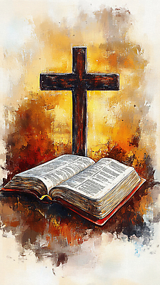 JPG 기독교 일러스트 사람없음 빛 갈색 믿음 성경 기도 질감 예배 신성 나무십자가 국내일러스트 AI일러스트 AI콘텐츠 감정 종교 컬러 십자가 종교용품 파일형식