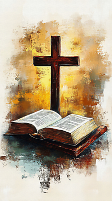JPG 기독교 일러스트 사람없음 빛 갈색 믿음 성경 기도 질감 예배 신성 나무십자가 국내일러스트 AI일러스트 AI콘텐츠 감정 종교 컬러 십자가 종교용품 파일형식