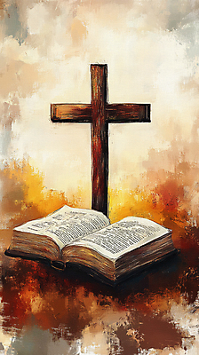 JPG 기독교 일러스트 사람없음 빛 갈색 믿음 성경 기도 질감 예배 신성 나무십자가 국내일러스트 AI일러스트 AI콘텐츠 감정 종교 컬러 십자가 종교용품 파일형식
