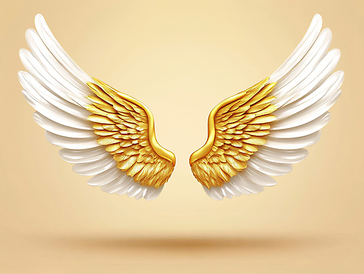 PSD 편집이미지 날개 사람없음 금색 황금 고급 중앙 균형 대칭 이미지편집 컬러 컨셉 파일형식