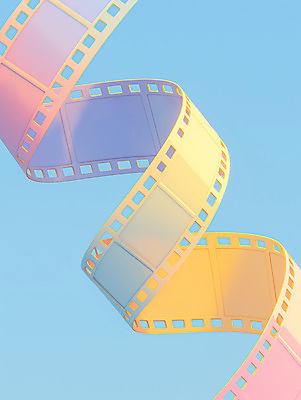 JPG 편집이미지 분홍색 곡선 사람없음 파란색 노란색 3D 필름 파스텔톤 편집소스 편집3D AI컴퓨터그래픽 AI콘텐츠 선 컬러 디지털합성 파일형식