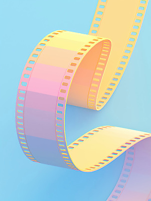 JPG 편집이미지 분홍색 곡선 사람없음 파란색 노란색 3D 필름 파스텔톤 편집소스 편집3D AI컴퓨터그래픽 AI콘텐츠 선 컬러 디지털합성 파일형식