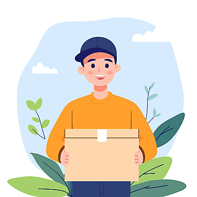 구름 남자 잎 일러스트 직업캐릭터 한명 미소 웃음 들기 상반신 성인 택배기사 배송 택배 택배상자 성인남자한명만 국내일러스트 일러캐릭터 AI파일 자연요소 식물 직업 캐릭터 1 모션 표정 사람 상자 운송업 배달원 남자한명만 성인남자만 파일형식 벡터