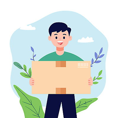 구름 남자 잎 일러스트 직업캐릭터 한명 미소 웃음 들기 상반신 성인 택배기사 배송 택배 택배상자 성인남자한명만 국내일러스트 일러캐릭터 AI파일 자연요소 식물 직업 캐릭터 1 모션 표정 사람 상자 운송업 배달원 남자한명만 성인남자만 파일형식 벡터