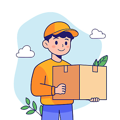 구름 남자 잎 일러스트 직업캐릭터 한명 미소 웃음 들기 상반신 성인 택배기사 배송 택배 택배상자 성인남자한명만 국내일러스트 일러캐릭터 AI파일 자연요소 식물 직업 캐릭터 1 모션 표정 사람 상자 운송업 배달원 남자한명만 성인남자만 파일형식 벡터