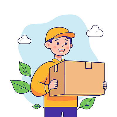 구름 남자 잎 일러스트 직업캐릭터 한명 미소 웃음 들기 상반신 성인 택배기사 배송 택배 택배상자 성인남자한명만 국내일러스트 일러캐릭터 AI파일 자연요소 식물 직업 캐릭터 1 모션 표정 사람 상자 운송업 배달원 남자한명만 성인남자만 파일형식 벡터