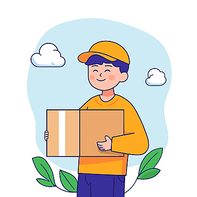 구름 남자 잎 일러스트 직업캐릭터 한명 미소 웃음 들기 상반신 성인 택배기사 배송 택배 택배상자 성인남자한명만 국내일러스트 일러캐릭터 AI파일 자연요소 식물 직업 캐릭터 1 모션 표정 사람 상자 운송업 배달원 남자한명만 성인남자만 파일형식 벡터