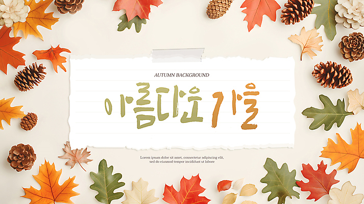 PSD 편집이미지 종이 단풍 낙엽 나뭇잎 프레임 사람없음 가을 디지털합성 솔방울 카피스페이스 편집소스 이미지편집 계절 잎 공백 파일형식