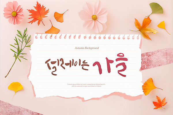 PSD 편집이미지 꽃 종이 단풍 낙엽 나뭇잎 프레임 사람없음 가을 디지털합성 카피스페이스 편집소스 이미지편집 식물 계절 잎 공백 파일형식