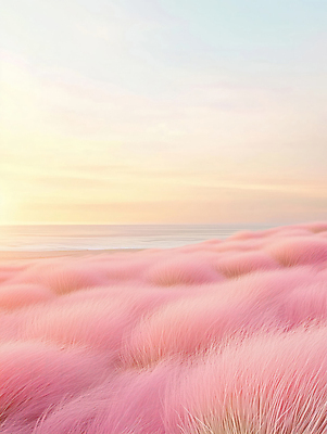 JPG 편집이미지 분홍색 하늘 풍경 사람없음 가을 디지털합성 감성 몽환 편집소스 핑크뮬리 편집실사 AI포토 AI콘텐츠 식물 계절 컬러 컨셉 CG 파일형식