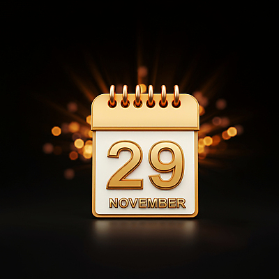 JPG 편집이미지 이벤트 사람없음 쇼핑 3D 세일 검은색 금색 달력 고급 알림 입체 디지털합성 마케팅 블랙프라이데이 편집3D AI컴퓨터그래픽 AI콘텐츠 컬러 컨셉 데이이벤트 파일형식