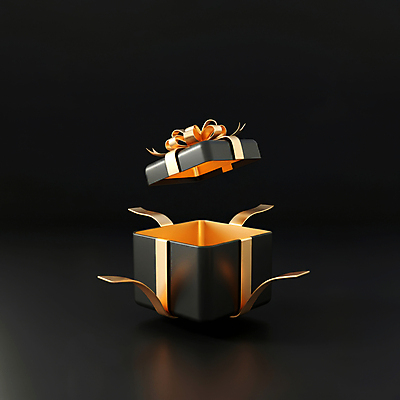 JPG 편집이미지 선물 이벤트 사람없음 선물상자 쇼핑 3D 세일 검은색 금색 고급 알림 입체 디지털합성 마케팅 블랙프라이데이 편집3D AI컴퓨터그래픽 AI콘텐츠 컬러 컨셉 데이이벤트 상자 파일형식