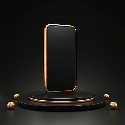JPG 편집이미지 이벤트 사람없음 스마트폰 쇼핑 3D 검은색 금색 고급 입체 디지털합성 마케팅 포디움 블랙프라이데이 편집3D AI컴퓨터그래픽 AI콘텐츠 컬러 컨셉 데이이벤트 핸드폰 스마트기기 무대 파일형식