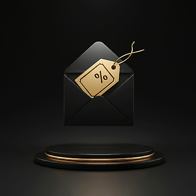 JPG 편집이미지 편지봉투 이벤트 사람없음 쇼핑 3D 꼬리표 세일 검은색 금색 고급 입체 디지털합성 쿠폰 마케팅 블랙프라이데이 편집3D AI컴퓨터그래픽 AI콘텐츠 컬러 컨셉 데이이벤트 봉투 라벨 편지 파일형식