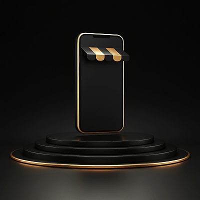 JPG 편집이미지 이벤트 사람없음 스마트폰 쇼핑 3D 세일 상점 검은색 금색 고급 입체 디지털합성 모바일쇼핑 마케팅 차양 블랙프라이데이 편집3D AI컴퓨터그래픽 AI콘텐츠 컬러 컨셉 데이이벤트 핸드폰 스마트기기 온라인쇼핑 파일형식