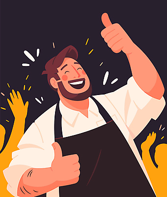 손 남자 일러스트 성공 한명 미소 성인 신체부위 손들기 요리사 기쁨 우승 최고 만족 성인남자한명만 국내일러스트 AI파일 직업 1 감정 컨셉 모션 표정 사람 남자한명만 성인남자만 파일형식 벡터