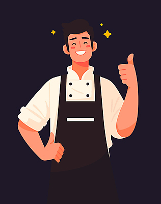 손 남자 허리손 일러스트 성공 한명 미소 성인 신체부위 손들기 요리사 기쁨 우승 최고 만족 성인남자한명만 국내일러스트 AI파일 직업 1 감정 포즈 컨셉 모션 표정 사람 남자한명만 성인남자만 파일형식 벡터