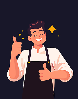 손 남자 일러스트 성공 한명 미소 성인 신체부위 손들기 요리사 기쁨 우승 최고 만족 성인남자한명만 국내일러스트 AI파일 직업 1 감정 컨셉 모션 표정 사람 남자한명만 성인남자만 파일형식 벡터