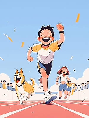 JPG 전신 모자 여자 남자 스포츠 하늘색 일러스트 가족 청소년 웃음 경기 여러명 운동복 달리기 운동 경쟁 경기장 운동장 개 즐거움 트랙 체육대회 러닝 십대만 국내일러스트 AI일러스트 AI콘텐츠 잡화 옷 감정 다수 컨셉 포유류 스포츠시설 관계 모션 표정 건강 사람 파란색 공간 체육 대회 파일형식