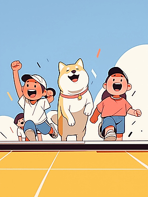 JPG 전신 모자 여자 남자 행복 어린이 하늘색 일러스트 웃음 소녀 경기 소년 여러명 친구 운동복 달리기 운동 손들기 경쟁 경기장 운동장 개 즐거움 트랙 체육대회 러닝 국내일러스트 AI일러스트 AI콘텐츠 잡화 옷 감정 스포츠 다수 컨셉 포유류 스포츠시설 관계 모션 표정 건강 사람 파란색 공간 체육 대회 파일형식