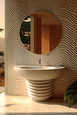 JPG 편집이미지 라이프스타일 가구 휴식 주택 서울 실내 그림자 사람없음 인테리어 햇빛 공간 디지털합성 오브젝트 세면대 힐링 홈퍼니싱 편집실사 AI포토 AI콘텐츠 디자인 생활용품 컨셉 한국 내부 건물 생활 태양 CG 파일형식