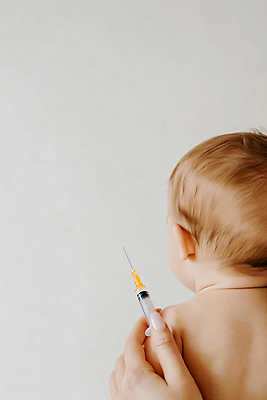 JPG 편집이미지 손 주사기 한명 신체부위 치료 진료 아기 디지털합성 면역력 백신 예방접종 편집실사 AI인물포토 AI콘텐츠 1 의학 의료기기 사람 CG 접종 파일형식 AI포토