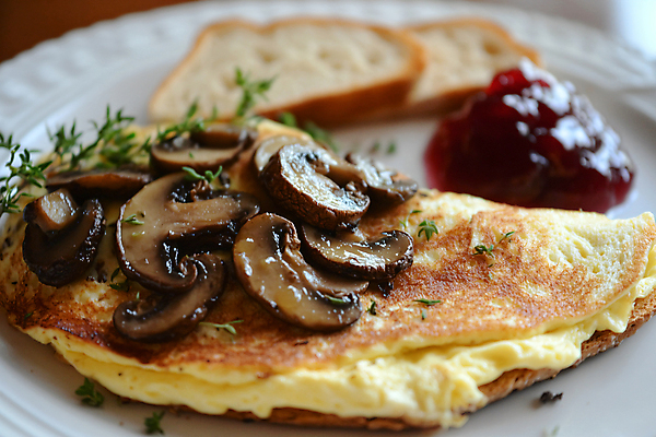 JPG 편집이미지 빵 아침 사람없음 계란 디지털합성 브런치 양송이 점심 딸기잼 편집실사 AI포토 AI콘텐츠 주간 음식 알 식사 버섯 잼 CG 파일형식
