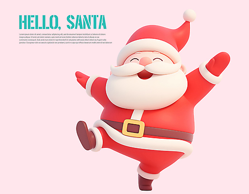 전신 PSD 편집이미지 노년 남자 크리스마스 산타옷 3D캐릭터 한명 미소 웃음 산타클로스 3D 손들기 즐거움 산타캐릭터 크리스마스캐릭터 다리들기 노인남자한명만 편집3D 캐릭터 1 옷 기념일 감정 모션 표정 사람 성인 디지털합성 남자한명만 노인남자만 파일형식