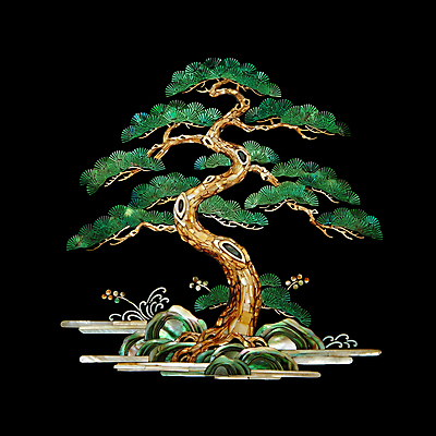JPG 편집이미지 전통 조각 자연 사람없음 검은색 나뭇가지 소나무 공예 십장생 자개 편집실사 AI포토 AI콘텐츠 나무 컬러 취미 CG 생태계 전통공예 파일형식