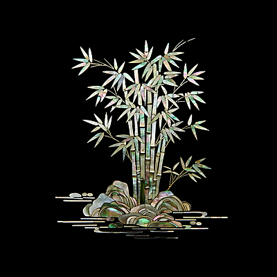 JPG 편집이미지 전통 조각 자연 사람없음 검은색 공예 대나무 십장생 대나무잎 돌무더기 자개 편집실사 AI포토 AI콘텐츠 나무 컬러 잎 취미 돌_바위 CG 생태계 전통공예 파일형식