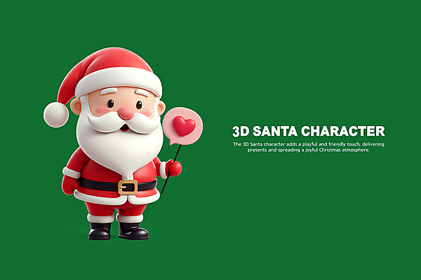 전신 PSD 편집이미지 노년 남자 말풍선 크리스마스 수염 한명 들기 초록색 산타클로스 3D 귀여움 하트 노인남자한명만 편집3D 모양 1 기념일 컬러 컨셉 모션 사람 성인 디지털합성 남자한명만 노인남자만 파일형식