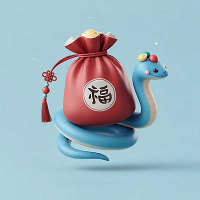 JPG 편집이미지 모자 한국전통 새해 복주머니 3D캐릭터 선물 미소 사람없음 장식 빨간색 파란색 설날 전통문양 3D 귀여움 복 눈송이 뱀띠 뱀 행운 청사 을사년 편집3D 푸른뱀 AI컴퓨터그래픽 AI콘텐츠 캐릭터 전통 문양 잡화 명절 컬러 컨셉 파충류 전통소품 한국 눈_날씨 표정 한자 십이지신 디지털합성 파일형식 2025년