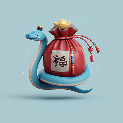 JPG 편집이미지 모자 한국전통 새해 복주머니 3D캐릭터 선물 미소 사람없음 장식 빨간색 파란색 설날 전통문양 3D 귀여움 복 눈송이 뱀띠 뱀 행운 청사 을사년 편집3D 푸른뱀 AI컴퓨터그래픽 AI콘텐츠 캐릭터 전통 문양 잡화 명절 컬러 컨셉 파충류 전통소품 한국 눈_날씨 표정 한자 십이지신 디지털합성 파일형식 2025년