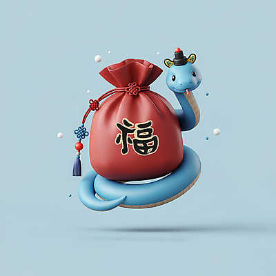 JPG 편집이미지 모자 한국전통 새해 복주머니 3D캐릭터 선물 미소 사람없음 장식 빨간색 파란색 설날 전통문양 3D 귀여움 복 눈송이 뱀띠 뱀 행운 청사 을사년 편집3D 푸른뱀 AI컴퓨터그래픽 AI콘텐츠 캐릭터 전통 문양 잡화 명절 컬러 컨셉 파충류 전통소품 한국 눈_날씨 표정 한자 십이지신 디지털합성 파일형식 2025년