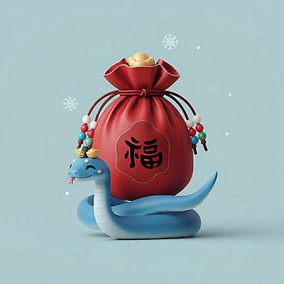 JPG 편집이미지 모자 한국전통 새해 복주머니 3D캐릭터 선물 미소 사람없음 장식 빨간색 파란색 설날 전통문양 3D 귀여움 복 눈송이 뱀띠 뱀 행운 청사 을사년 편집3D 푸른뱀 AI컴퓨터그래픽 AI콘텐츠 캐릭터 전통 문양 잡화 명절 컬러 컨셉 파충류 전통소품 한국 눈_날씨 표정 한자 십이지신 디지털합성 파일형식 2025년