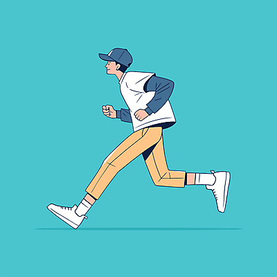 전신 남자 대학생 하늘색 일러스트 건강 한명 웃음 성인 달리기 조깅 운동 에너지 즐거움 러닝 성인남자한명만 국내일러스트 AI파일 1 학생 감정 모션 표정 사람 파란색 남자한명만 성인남자만 파일형식 벡터