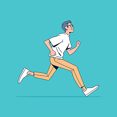 전신 남자 대학생 하늘색 일러스트 건강 한명 웃음 성인 달리기 조깅 운동 에너지 즐거움 러닝 성인남자한명만 안경낌 국내일러스트 AI파일 1 학생 감정 안경 모션 표정 사람 파란색 남자한명만 성인남자만 파일형식 벡터