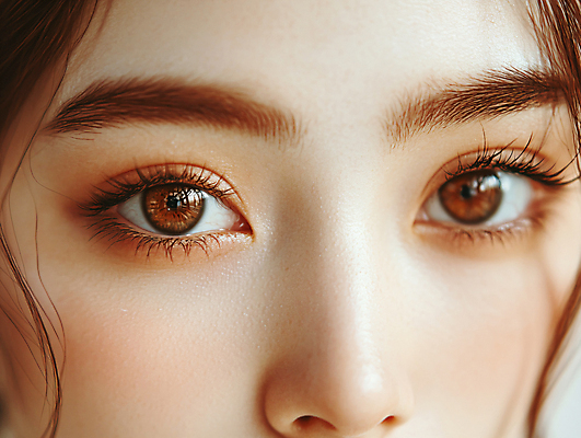 JPG 편집이미지 여자 얼굴 한명 근접촬영 성인 앞모습 화장 뷰티 가을 디지털합성 눈화장 안구 의료성형뷰티 성인여자한명만 편집실사 AI인물포토 AI콘텐츠 1 계절 뷰포인트 사람 신체부위 CG 여자한명만 성인여자만 파일형식 AI포토