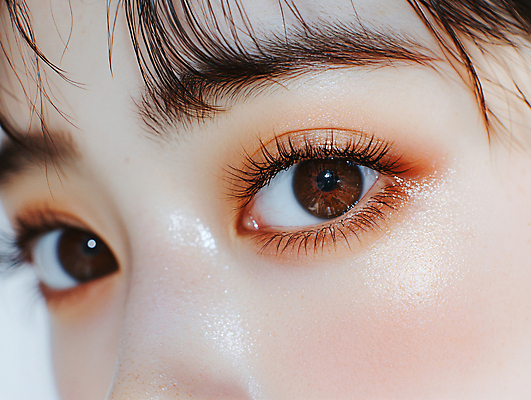 JPG 편집이미지 여자 얼굴 한명 근접촬영 성인 앞모습 화장 뷰티 가을 디지털합성 눈화장 안구 의료성형뷰티 성인여자한명만 편집실사 AI인물포토 AI콘텐츠 1 계절 뷰포인트 사람 신체부위 CG 여자한명만 성인여자만 파일형식 AI포토