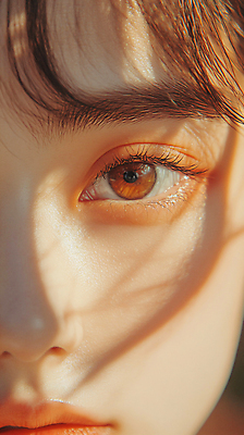 JPG 편집이미지 여자 얼굴 한명 근접촬영 성인 앞모습 화장 뷰티 가을 디지털합성 눈화장 안구 의료성형뷰티 성인여자한명만 편집실사 AI인물포토 AI콘텐츠 1 계절 뷰포인트 사람 신체부위 CG 여자한명만 성인여자만 파일형식 AI포토