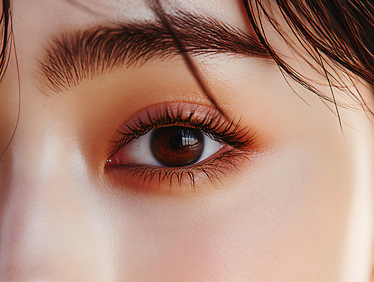 JPG 편집이미지 여자 얼굴 한명 근접촬영 성인 앞모습 화장 뷰티 가을 디지털합성 눈화장 안구 의료성형뷰티 성인여자한명만 편집실사 AI인물포토 AI콘텐츠 1 계절 뷰포인트 사람 신체부위 CG 여자한명만 성인여자만 파일형식 AI포토